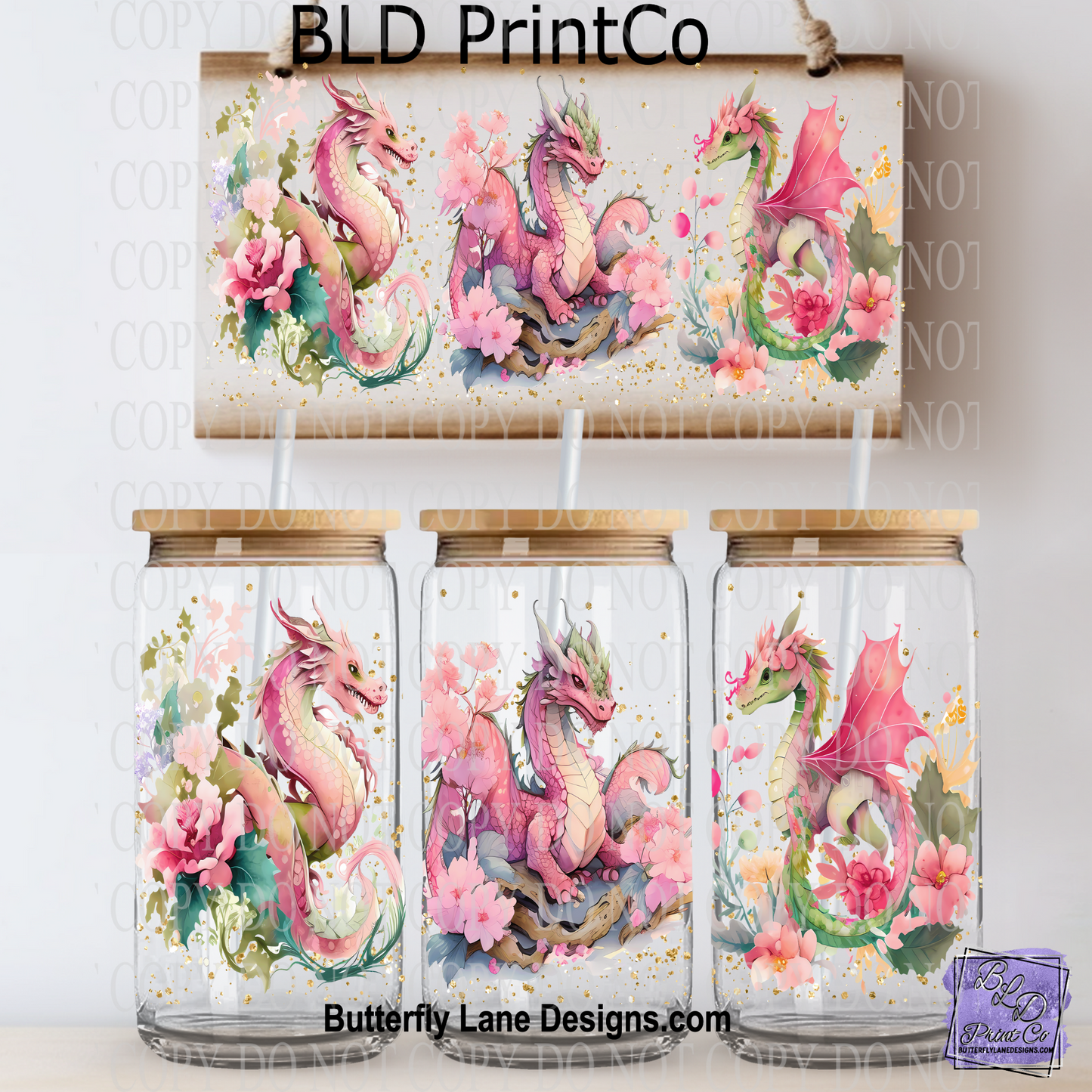 L427 Dragon watercolors