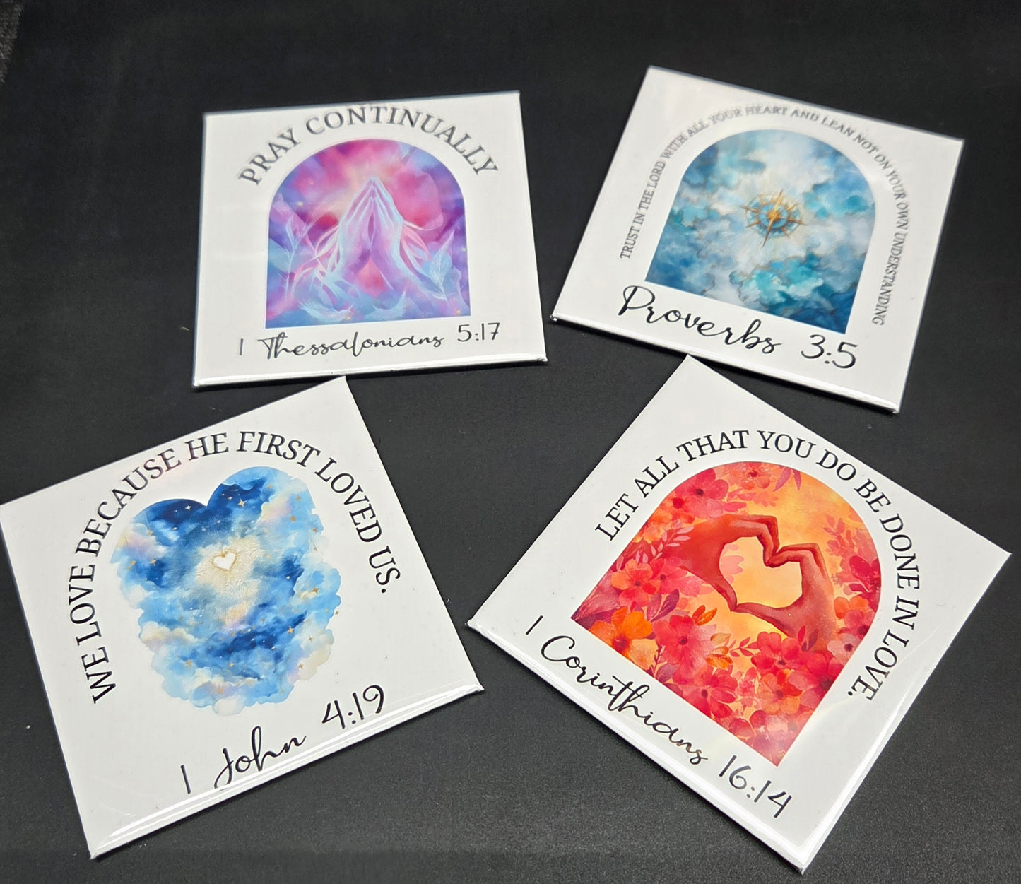 Bible Verse Hard Magnets | Inspirational Scripture Fridge Decor