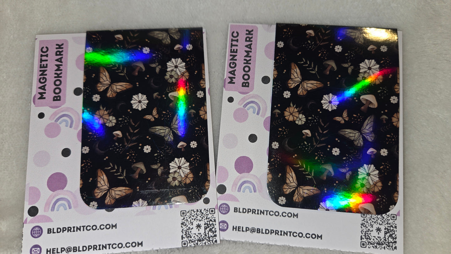 "Midnight Meadow" Magnetic Bookmark | Holographic BM 40