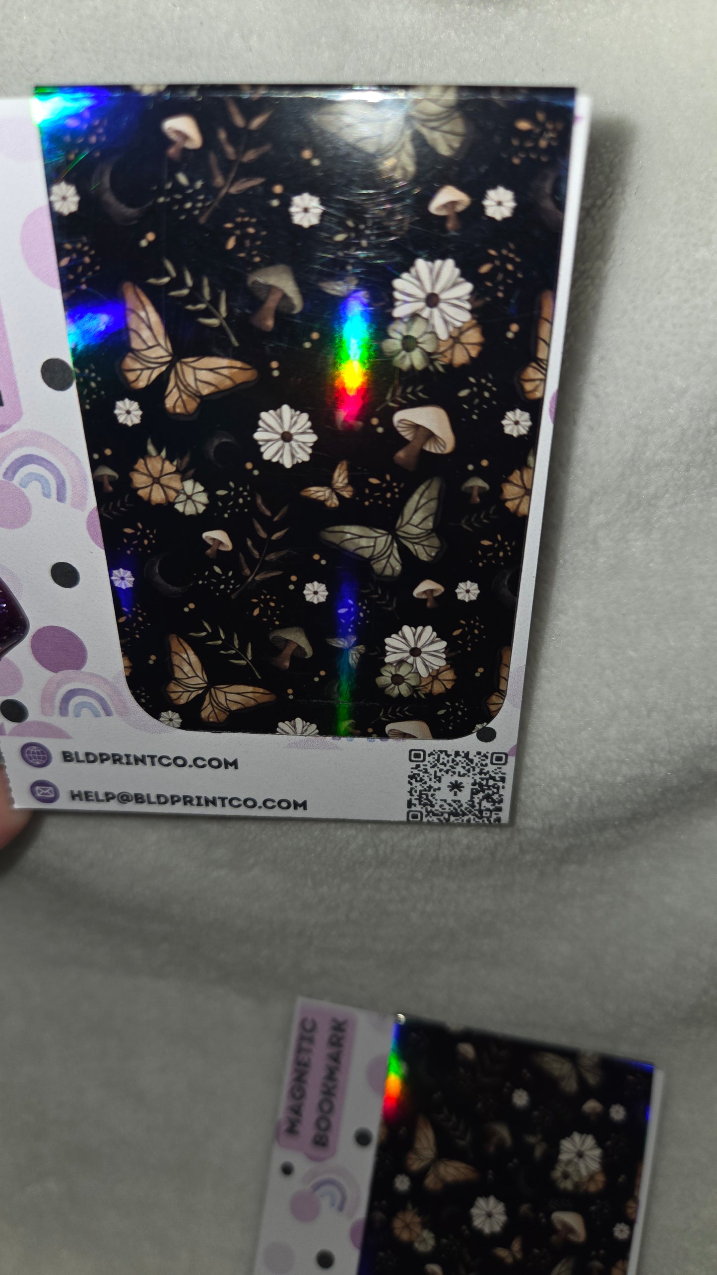 "Midnight Meadow" Magnetic Bookmark | Holographic BM 40