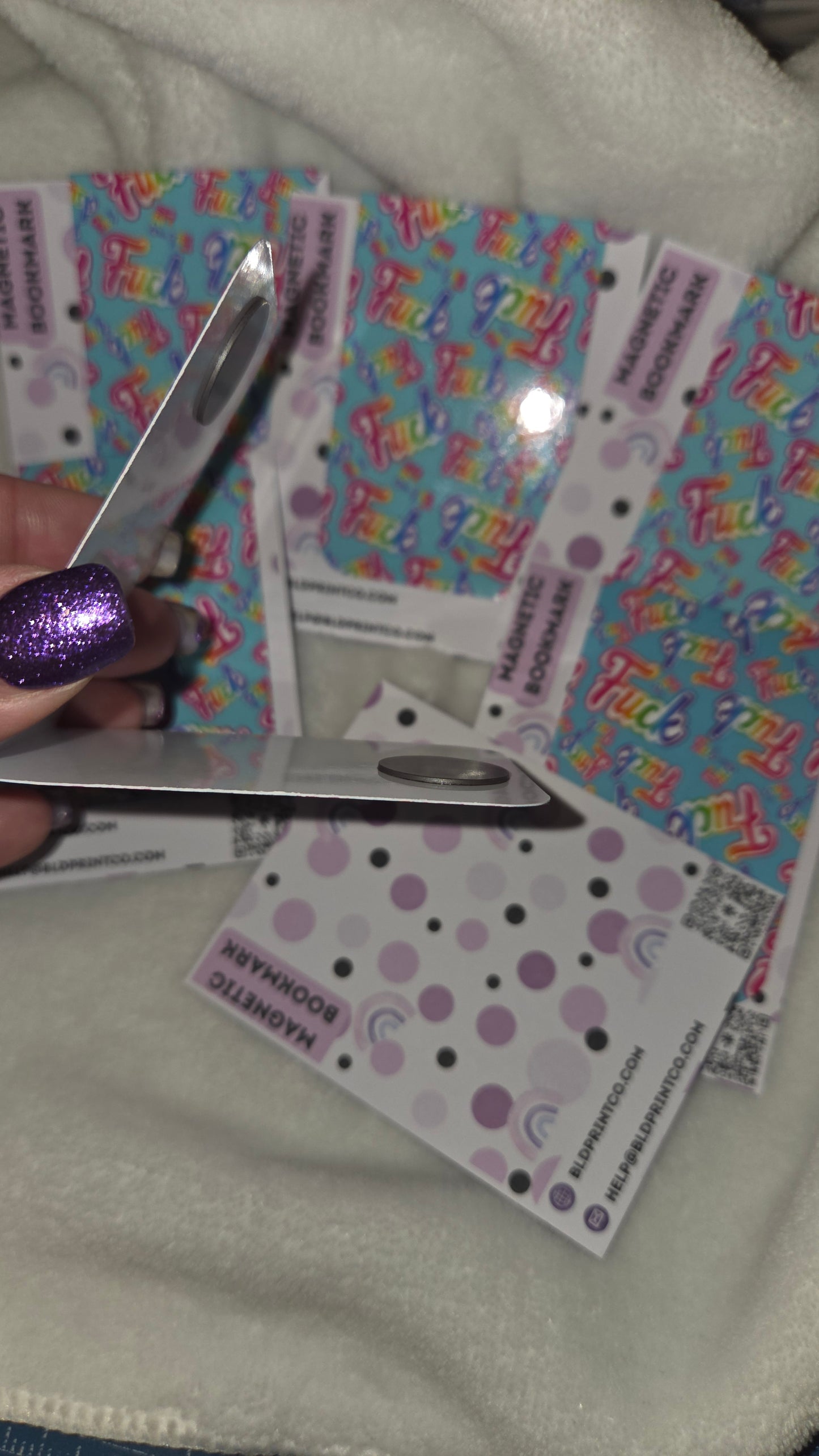 90s Rainbow F*ck Magnetic Bookmark | Glossy & Sassy BM22