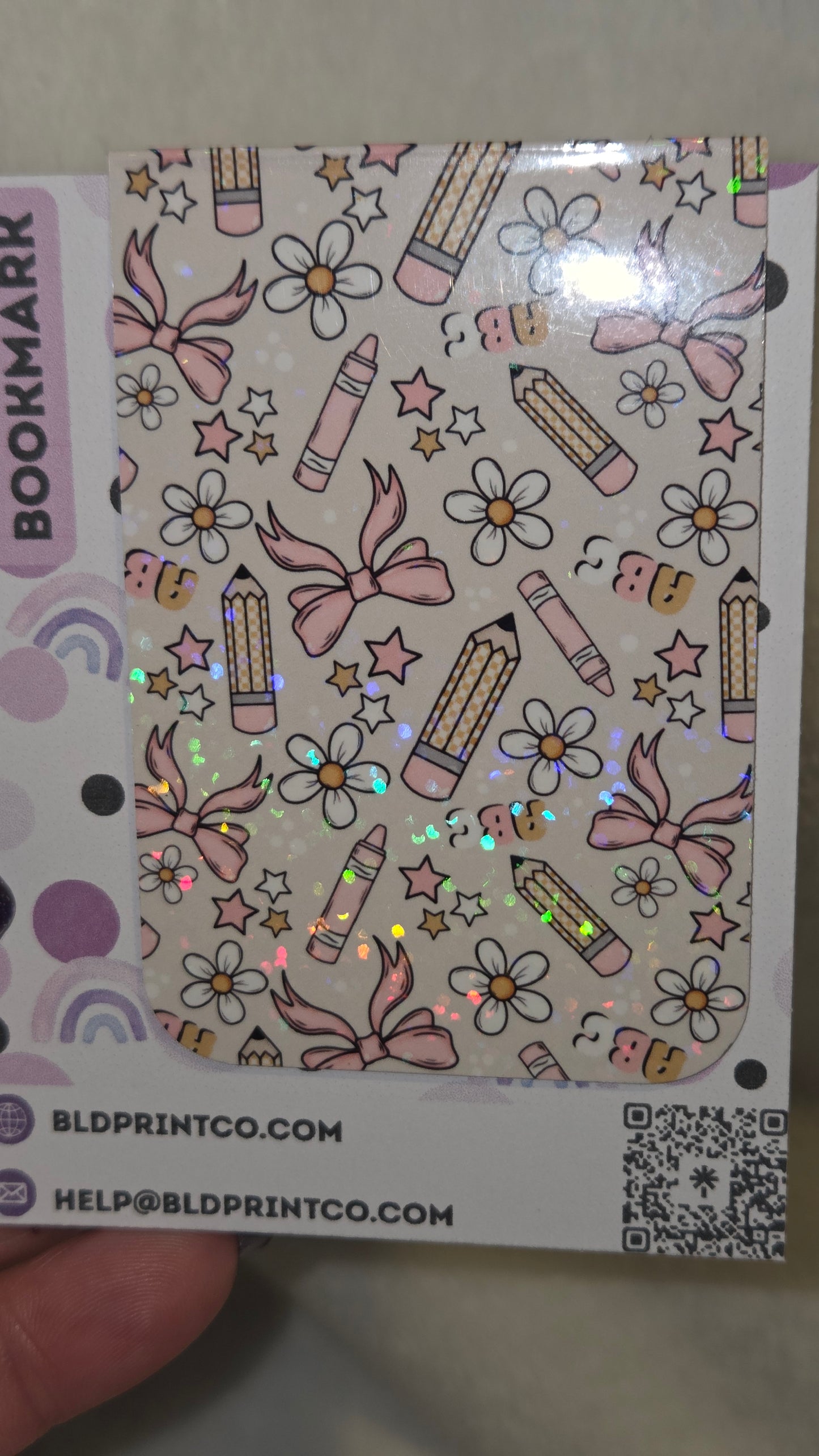 School theme "A+ Style" Holographic Magnetic Bookmark BM 25