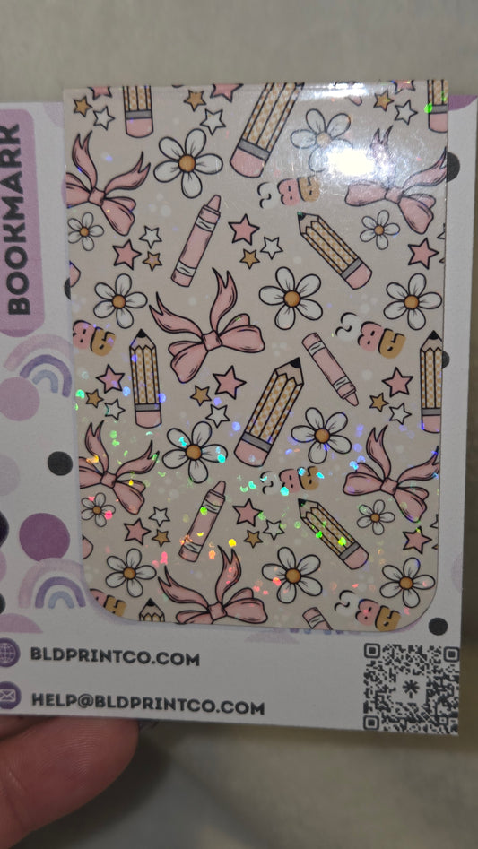 School theme "A+ Style" Holographic Magnetic Bookmark BM 25