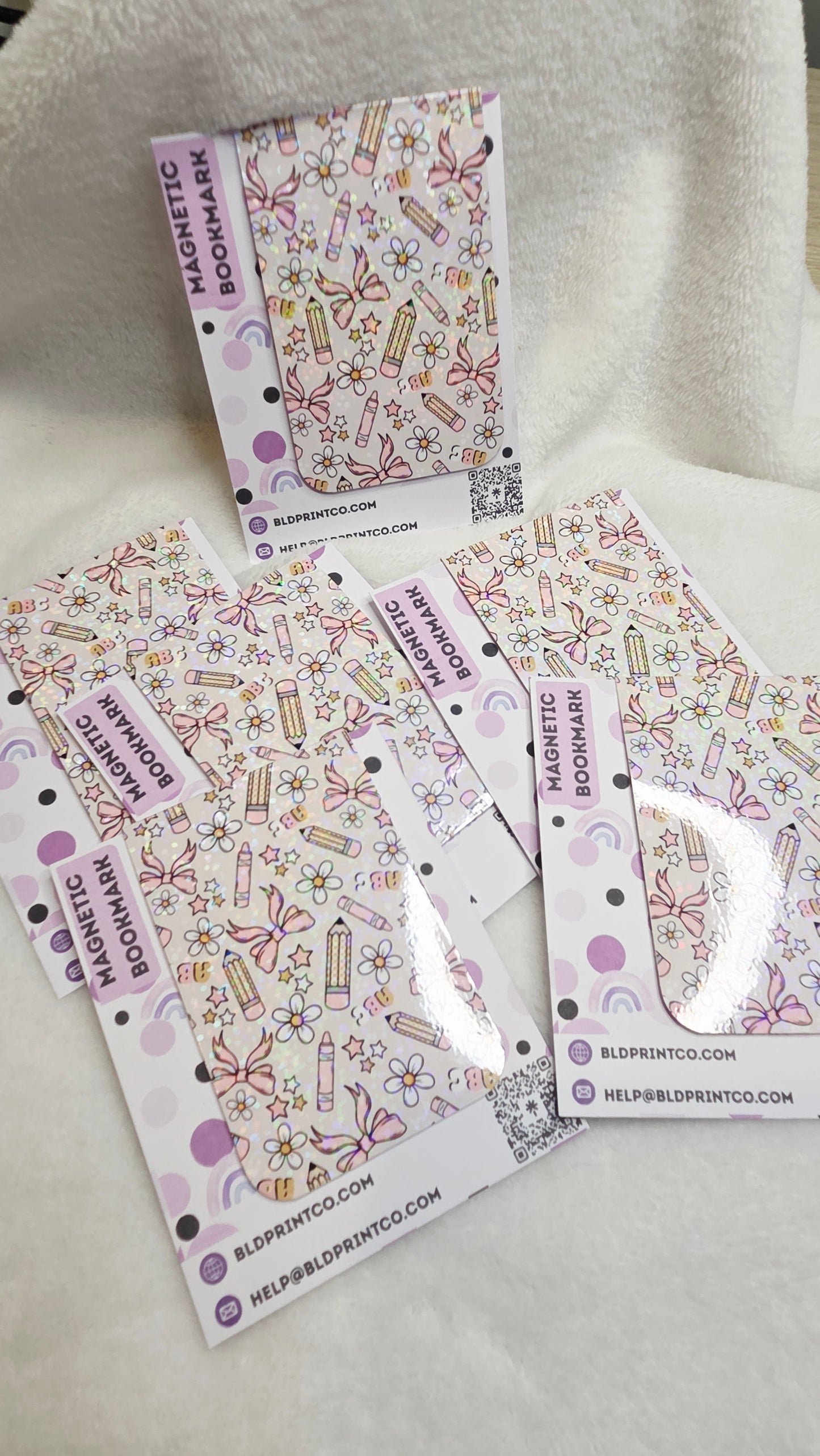 School theme "A+ Style" Holographic Magnetic Bookmark BM 25