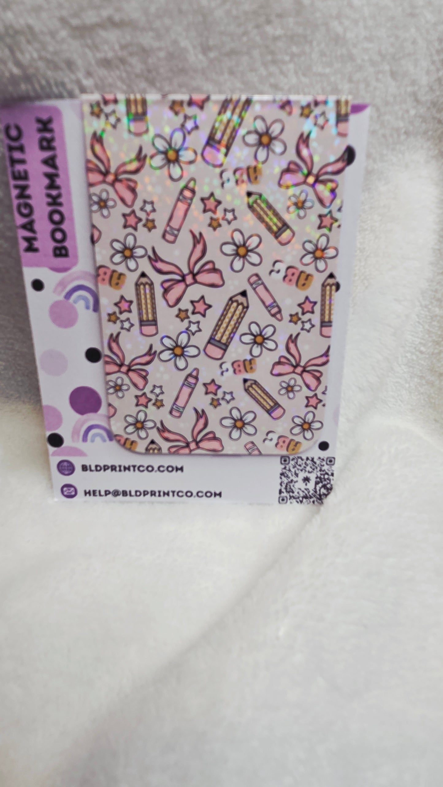 School theme "A+ Style" Holographic Magnetic Bookmark BM 25