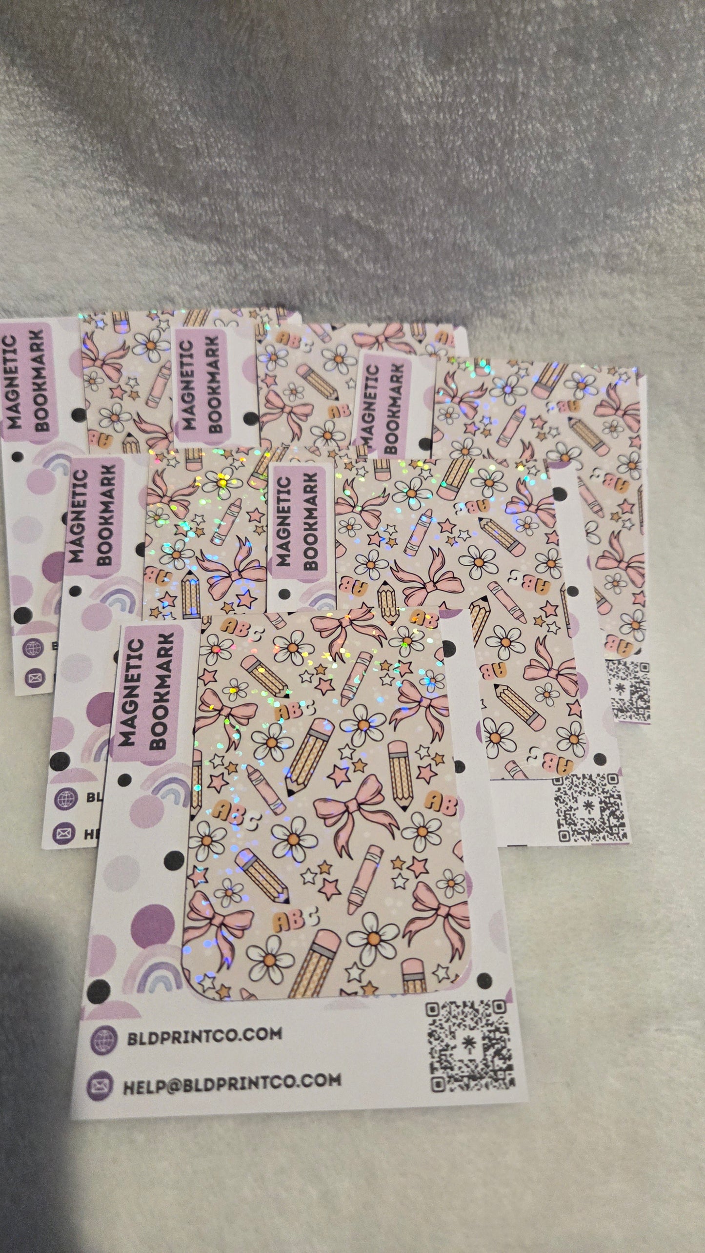 School theme "A+ Style" Holographic Magnetic Bookmark BM 25