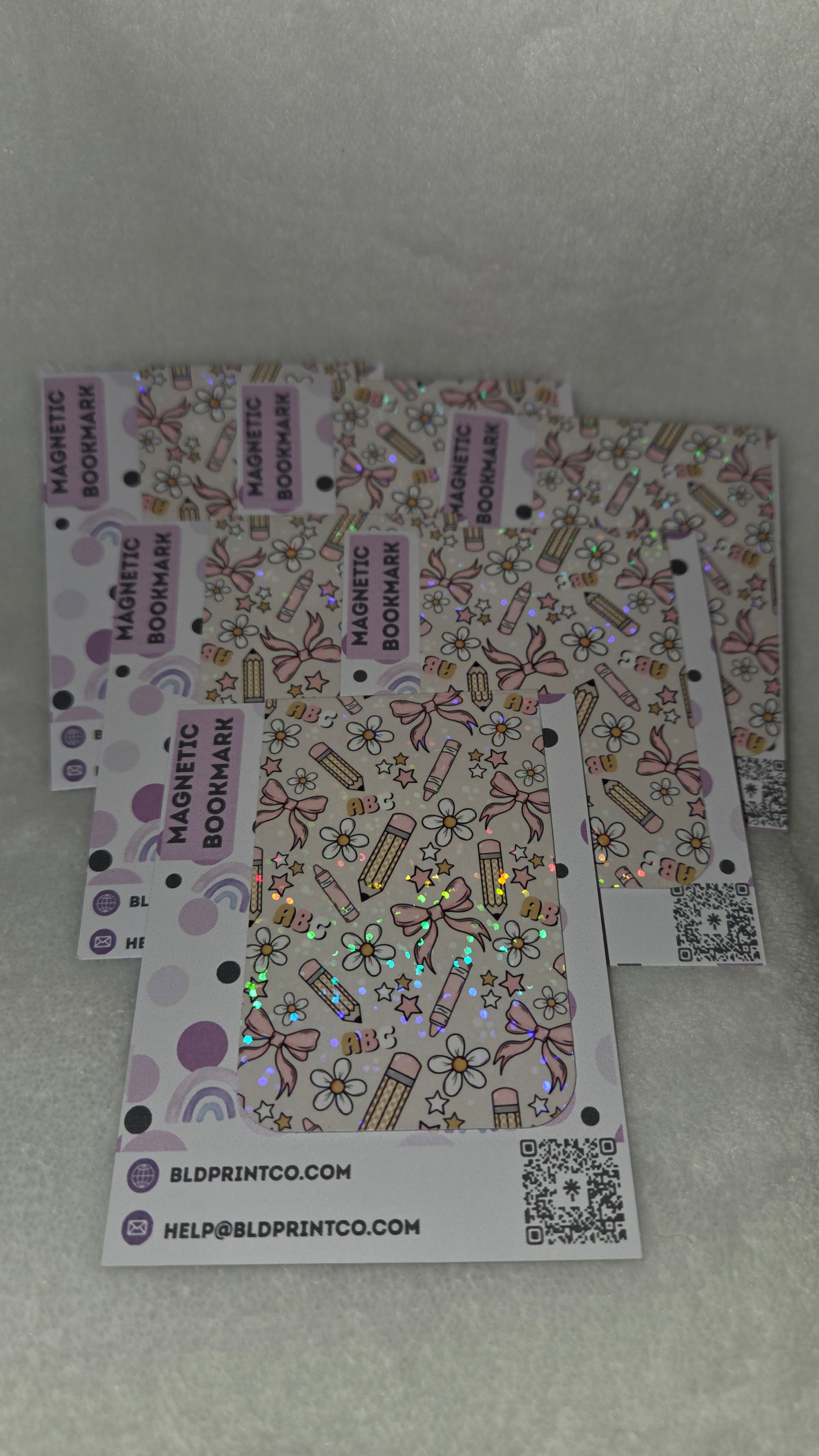 School theme "A+ Style" Holographic Magnetic Bookmark BM 25