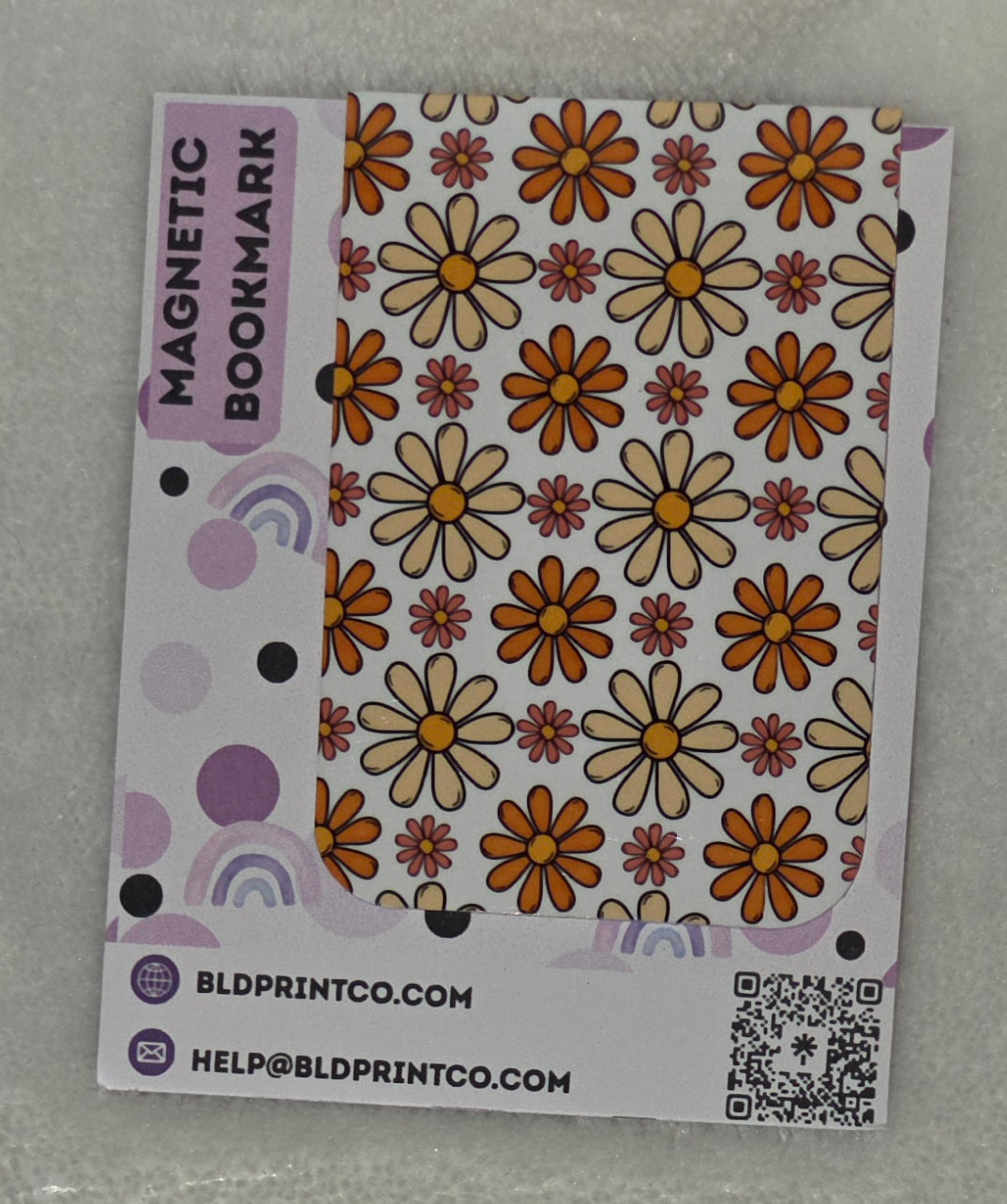 Retro Daisy Magnetic Bookmark | Holographic BM 28