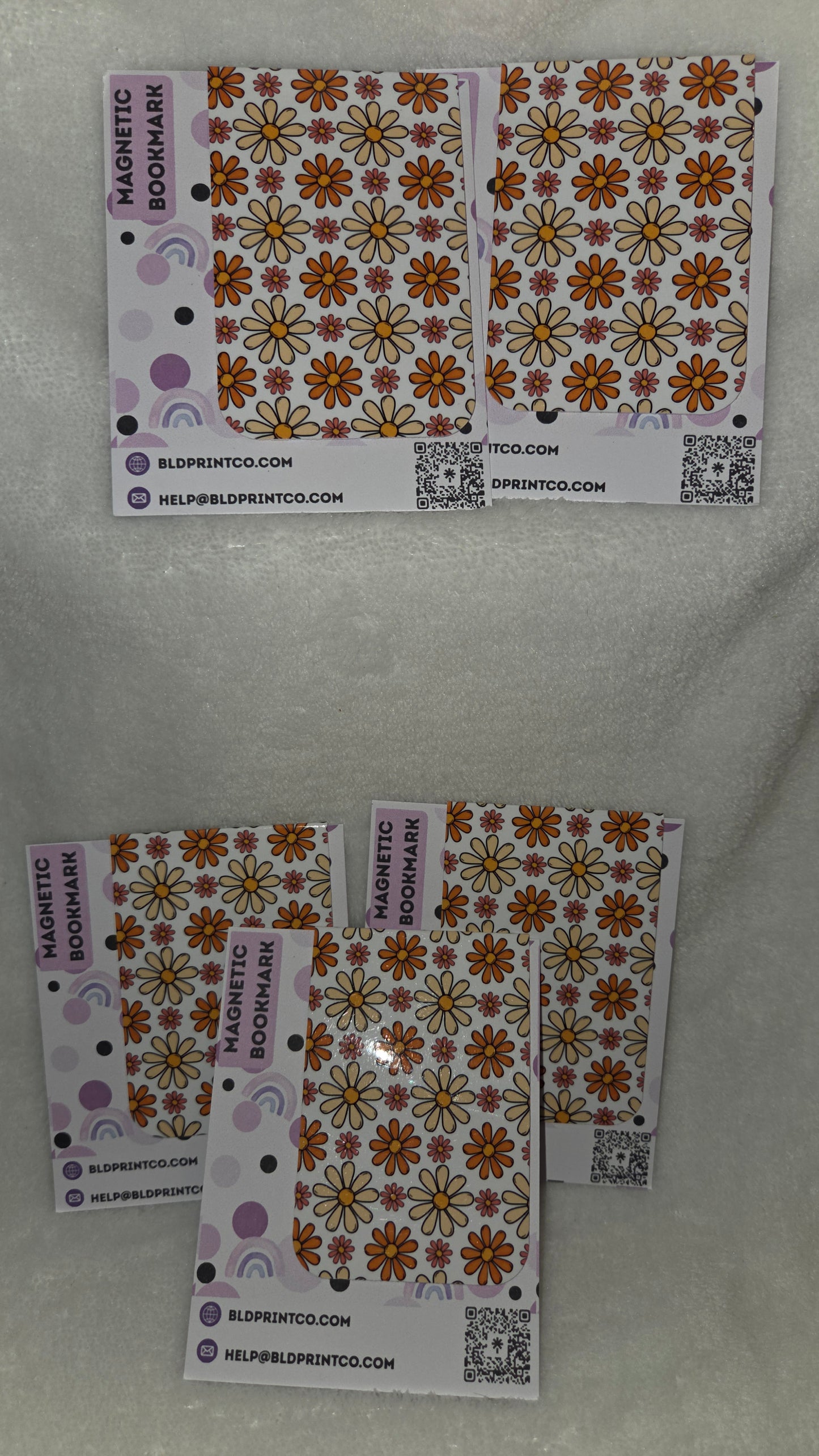 Retro Daisy Magnetic Bookmark | Holographic BM 28