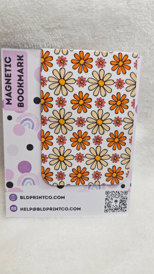 Retro Daisy Magnetic Bookmark | Holographic BM 28