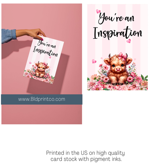 You're an inspiration