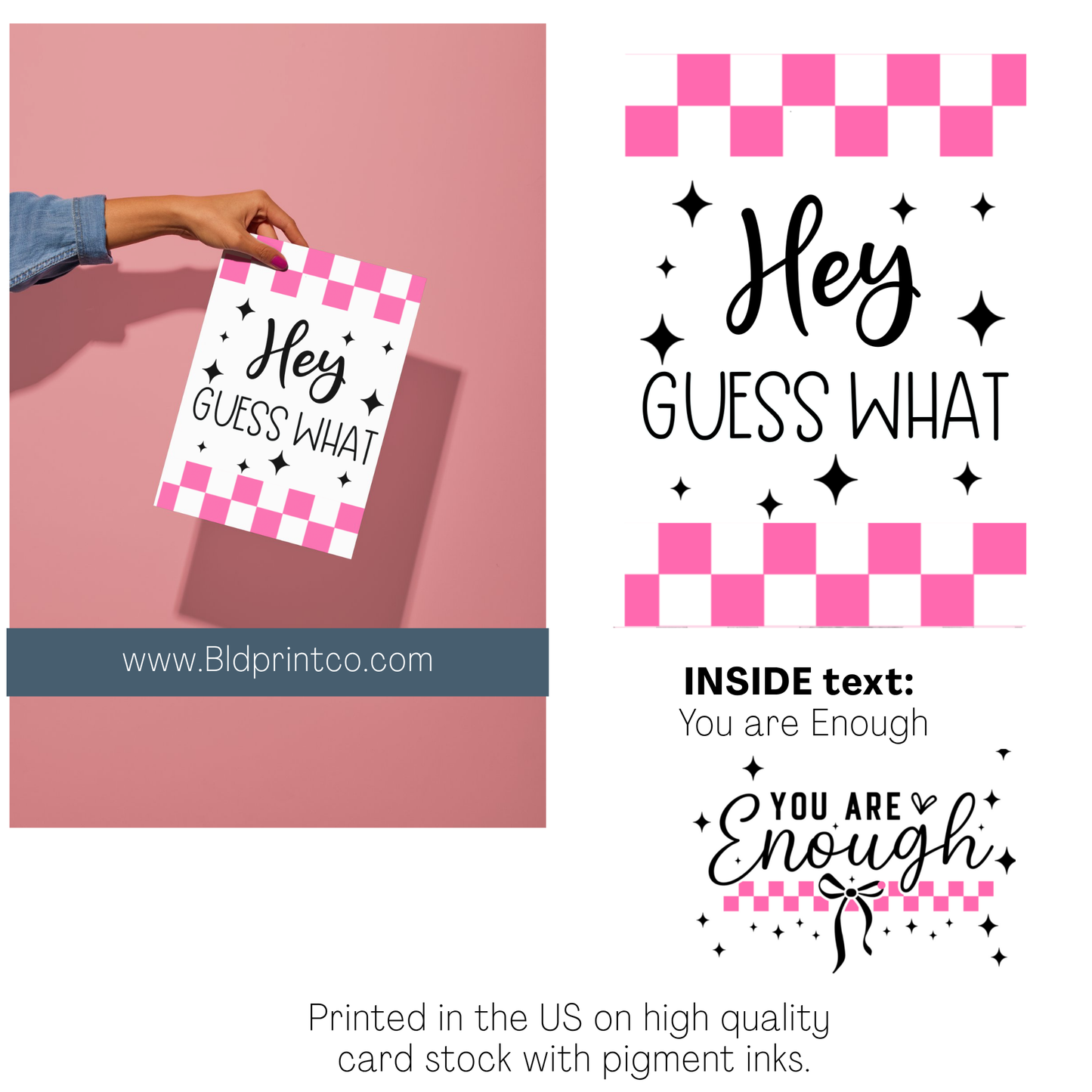 Hey- Guess what?  - You are enough