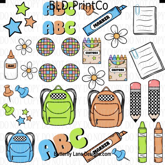 CAPS 6 Blue-Green School Days-