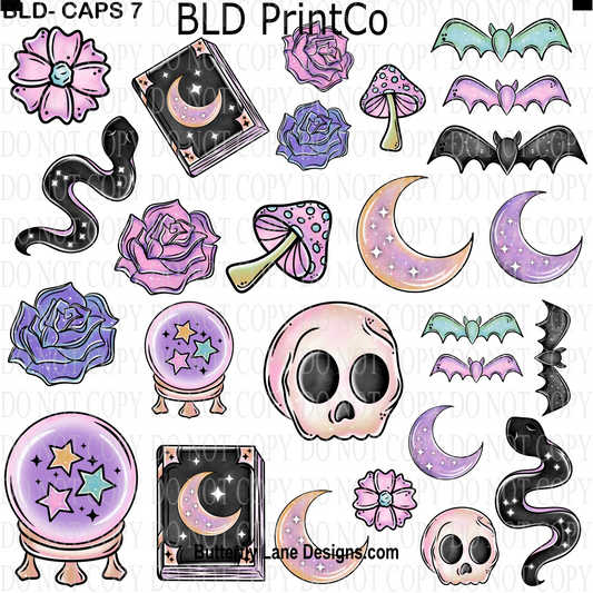 CAPS 7 Colorful Witchy-