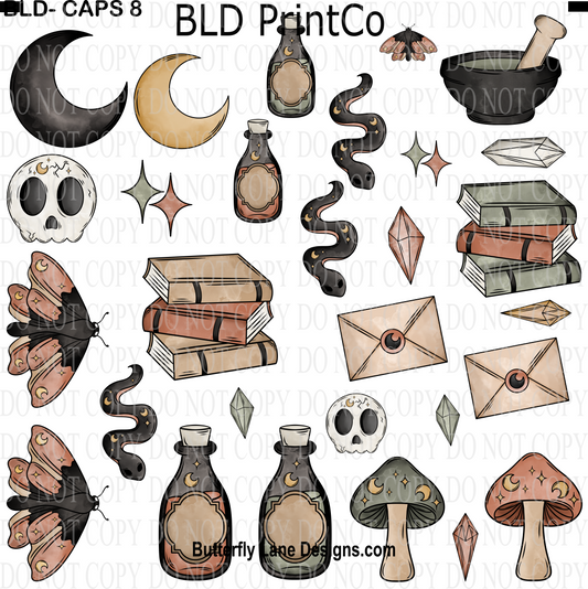 CAPS 8 Cottage core witchy-
