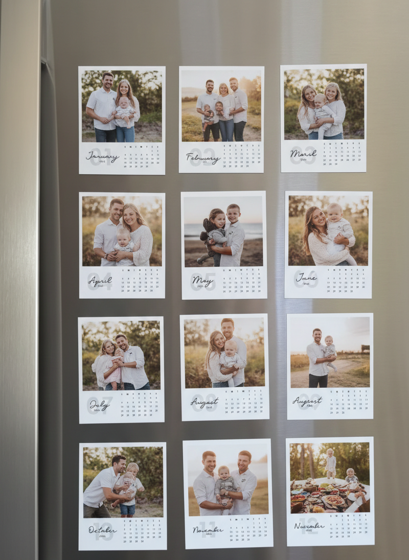 2026 Mini Magnet Calendar |Photo Style- Lifestyle Collection
