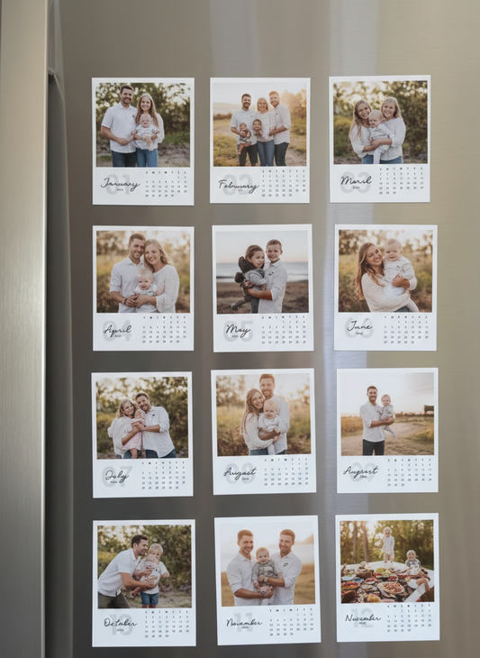 2026 Mini Magnet Calendar |Photo Style- Lifestyle Collection