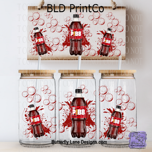 Mr. Soda Bottle | Red Splatter & Bubbles | L1021