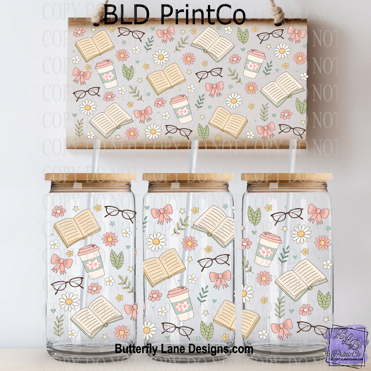 L421 Spring Flowers & Books