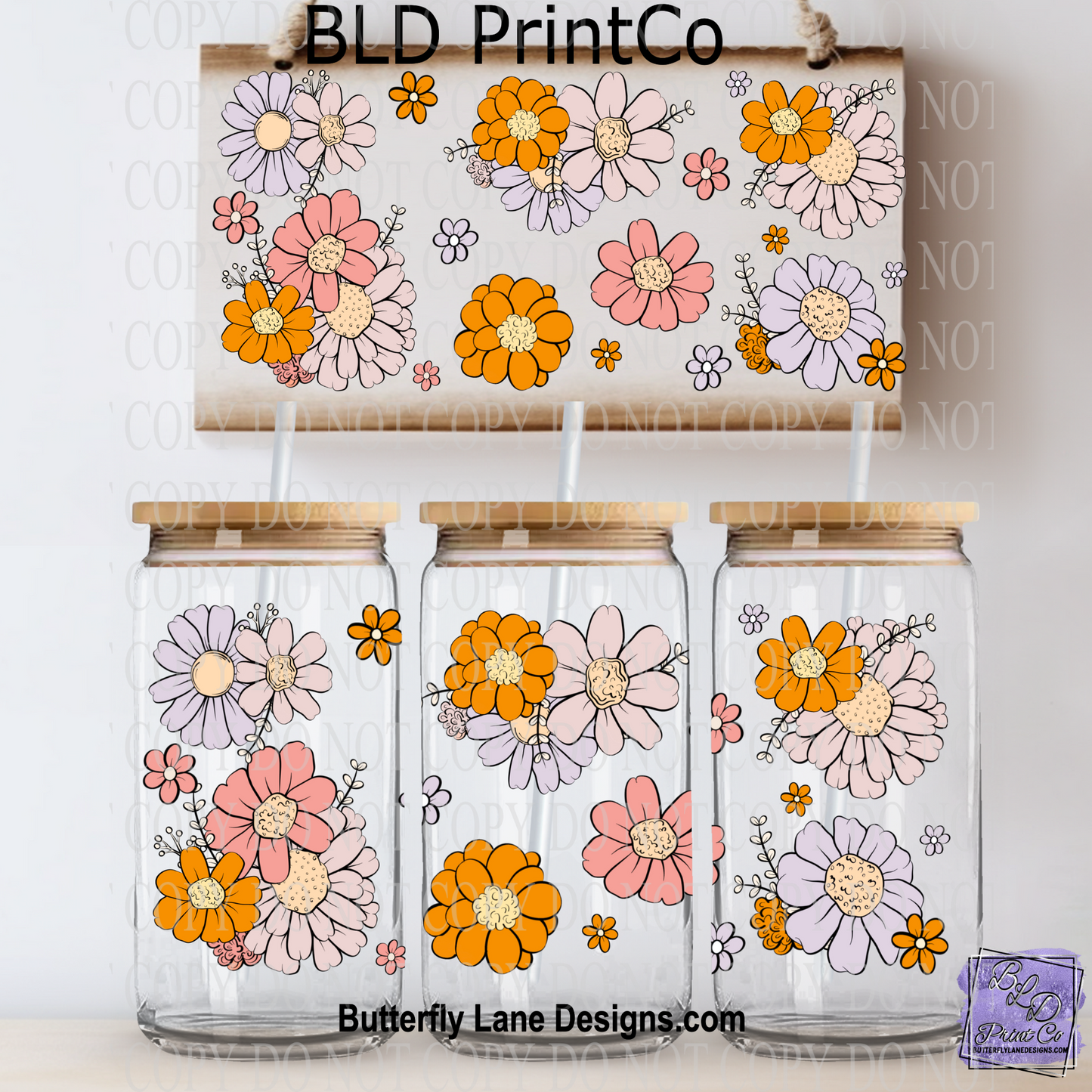 L454 Vintage style florals
