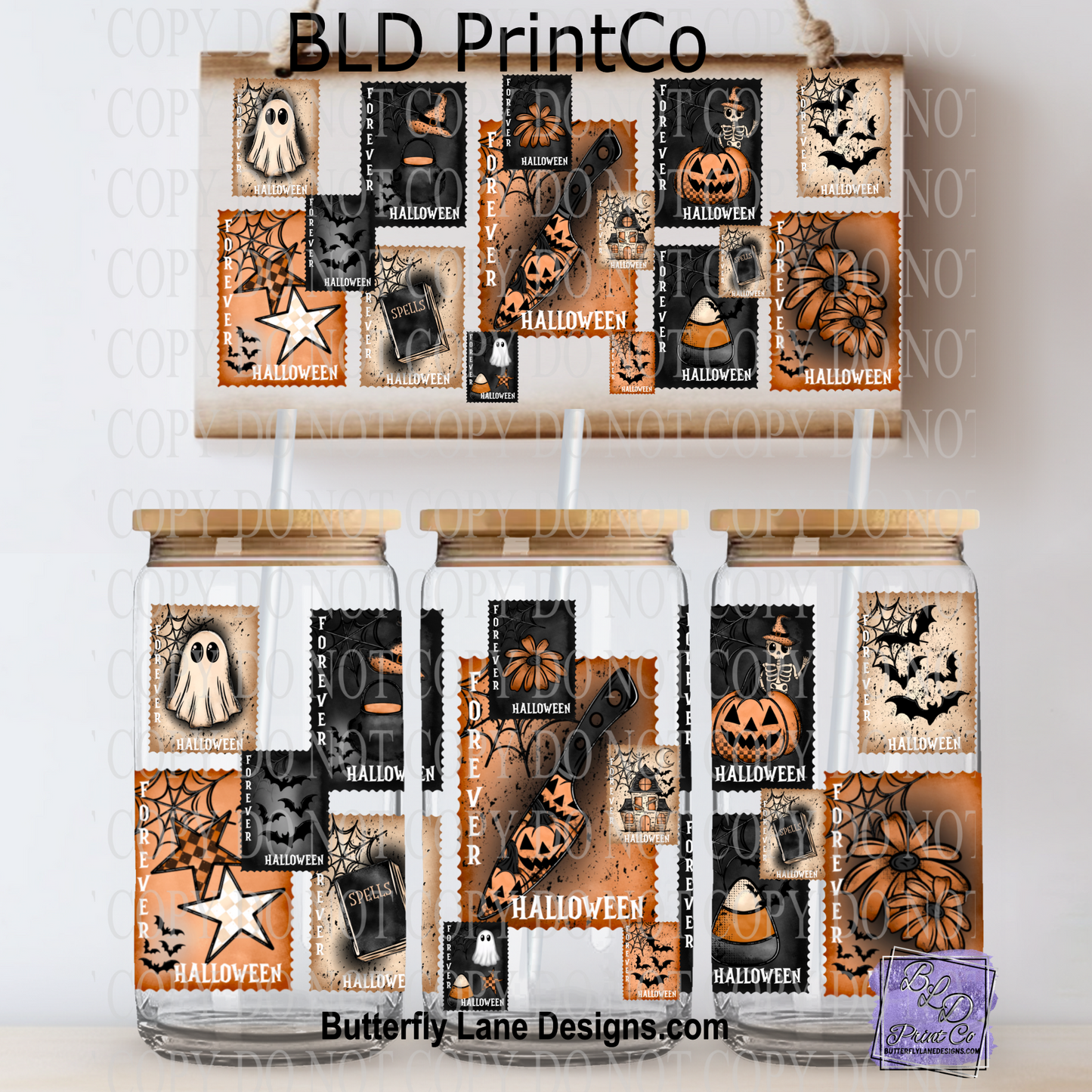 L615 Forever Halloween stamps- BLD