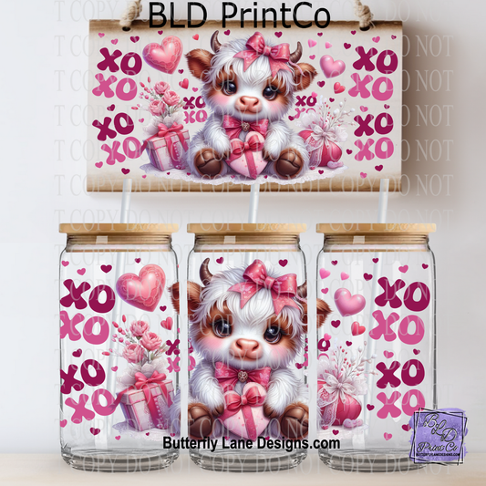 L936 Valentine Baby Highland Cow