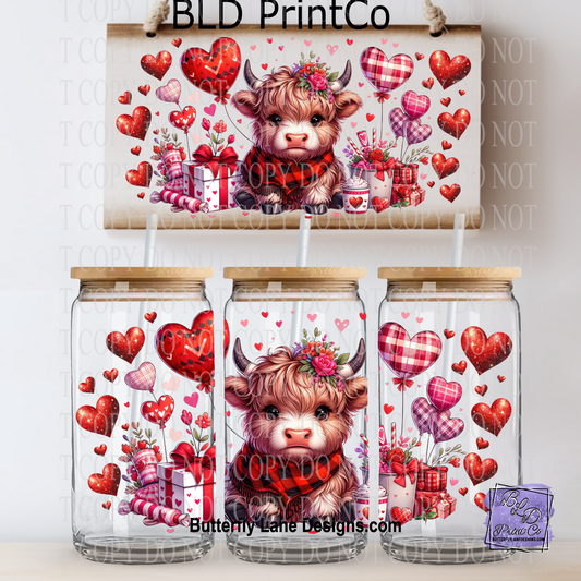 L937 Valentine Baby Highland Cow