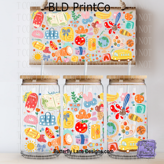 School Day Doodles | Retro Supplies & Art Icons | L992