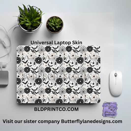 LS032 Black florals Bats and webs