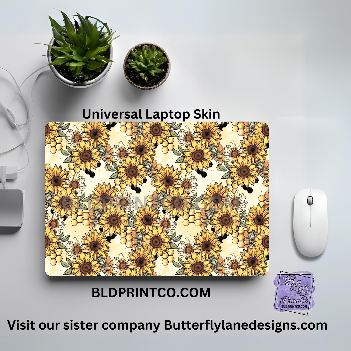 LS070 Sunflowers and honeycomb