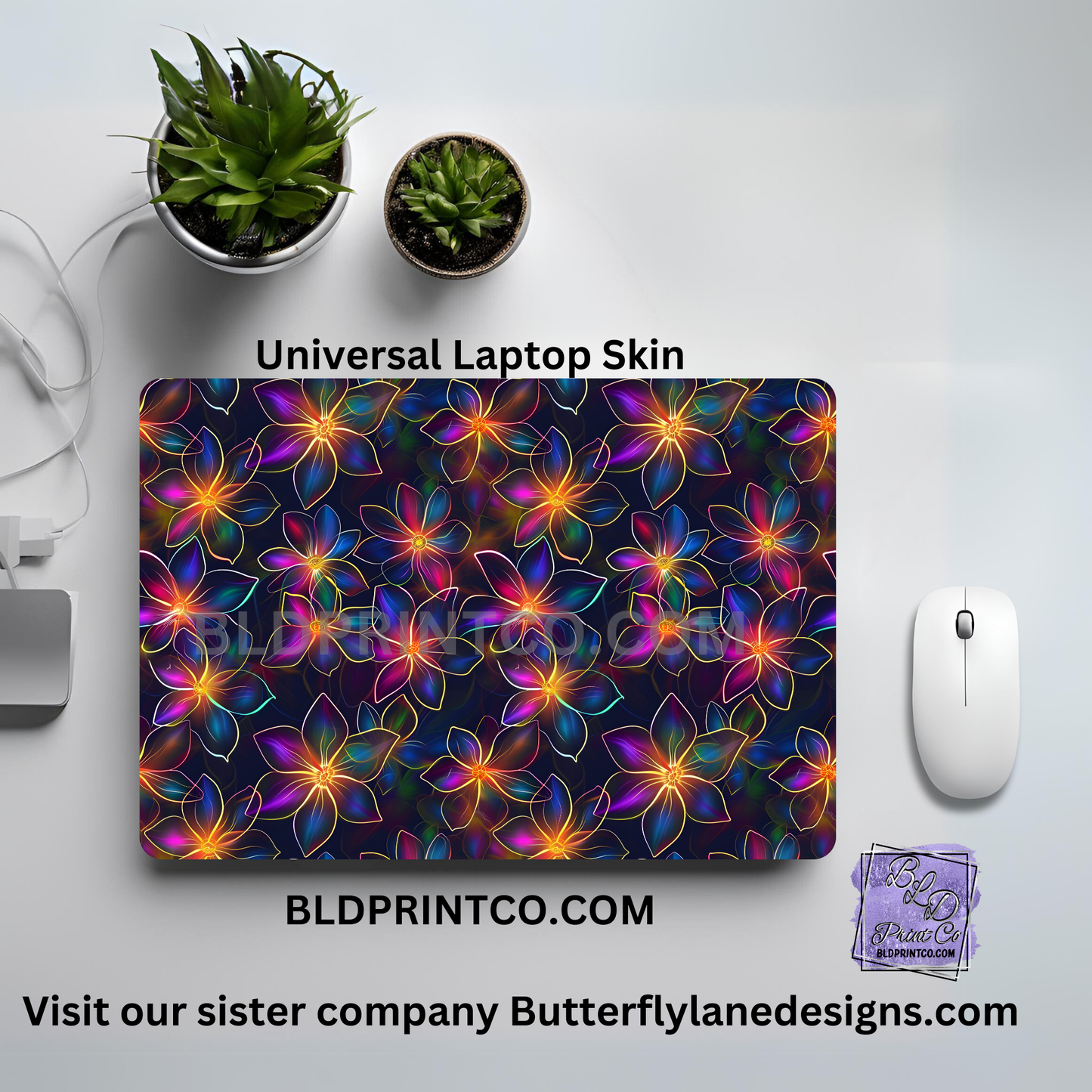 LS074 Neon Tropical Florals