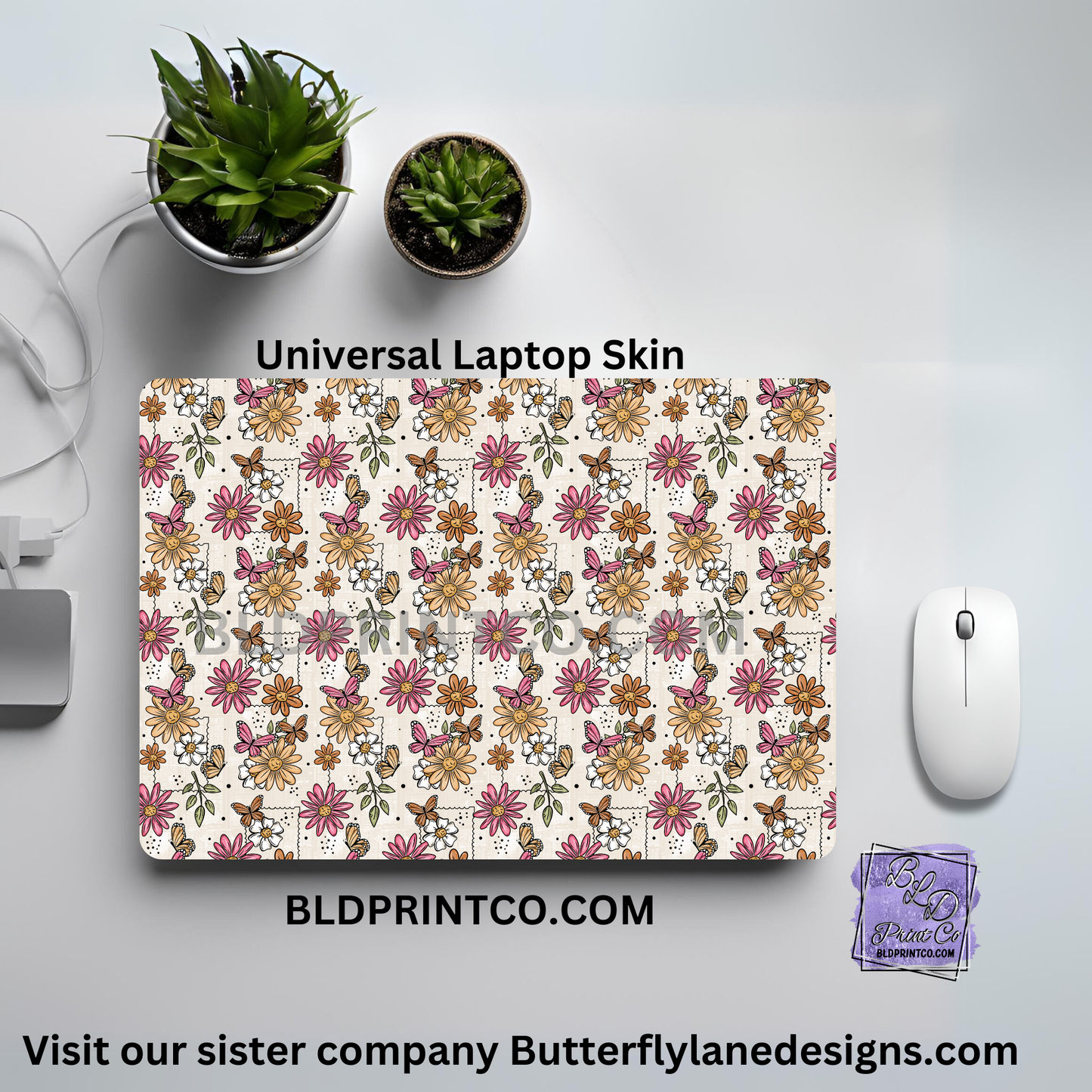 LS077 Fun Spring floral stamp