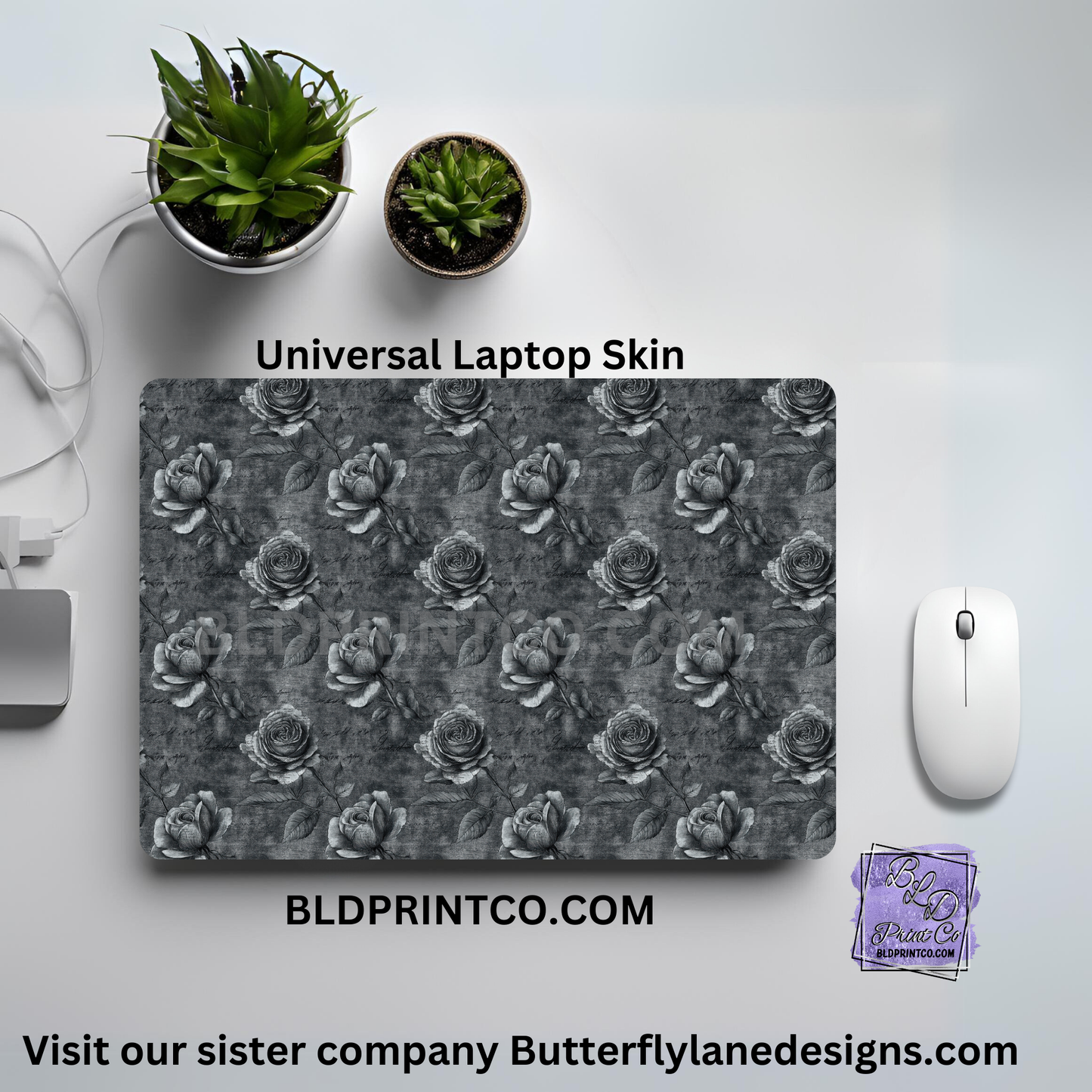 LS081 Monochrome Roses