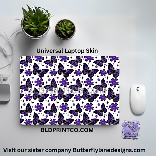 LS092 Dark Purple Butterfly and florals - BLD Exclusive