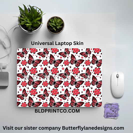 LS093 Dark Pink Butterfly and florals - BLD Exclusive