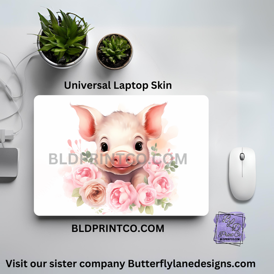 LS107 Cutest Lil Pig with florals
