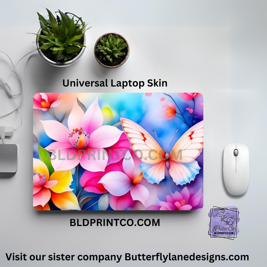 LS115 Colorful Spring florals with butterfly