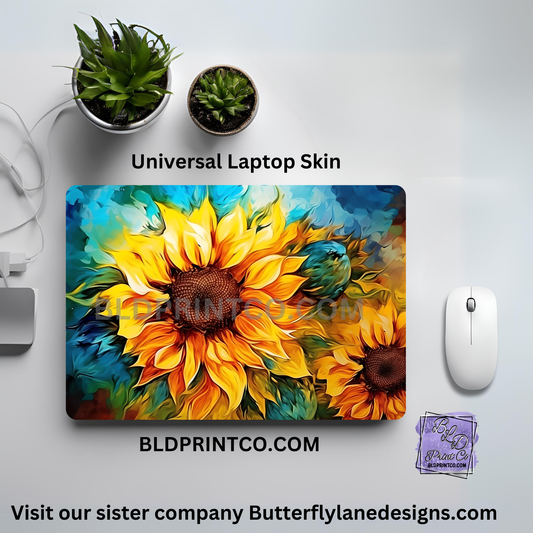 LS124 Oil Paint effect Sunflowers